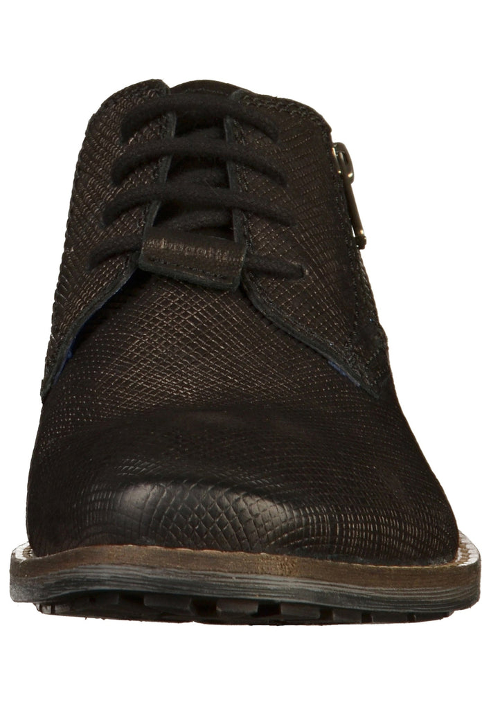 BUGATTI Businessschuhe Veloursleder Schwarz - surf4shoes