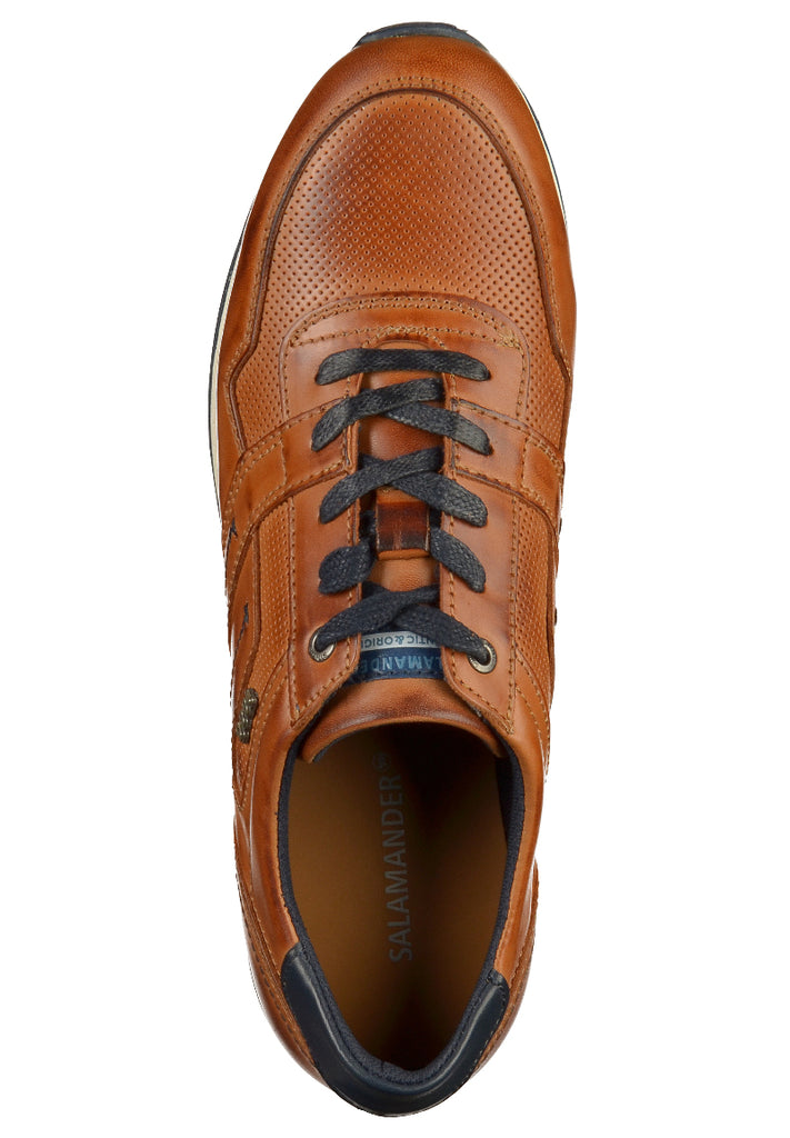 Salamander Sneaker Glattleder Cognac - surf4shoes