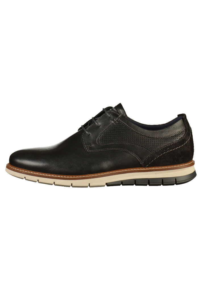 Salamander Halbschuhe Leder Schwarz - surf4shoes