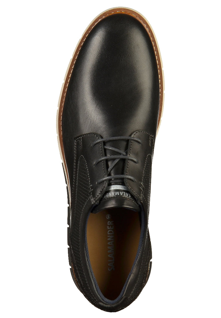 Salamander Halbschuhe Leder Schwarz - surf4shoes