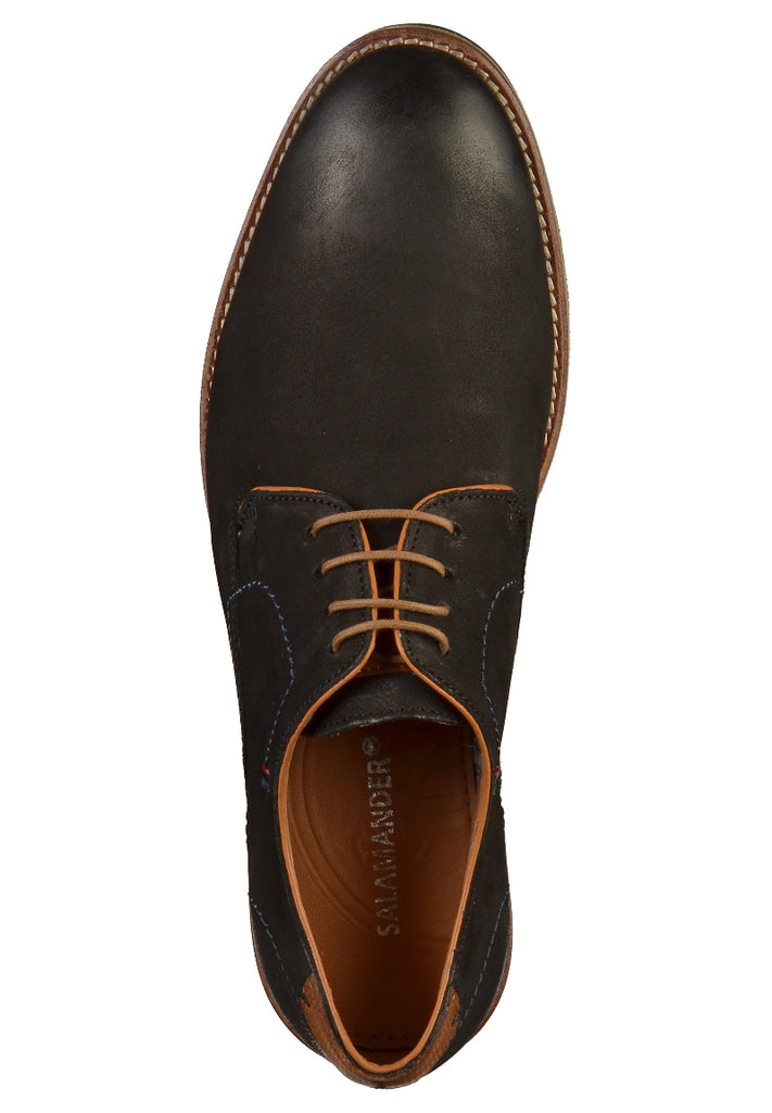 Salamander Businessschuhe Nubukleder Schwarz - surf4shoes