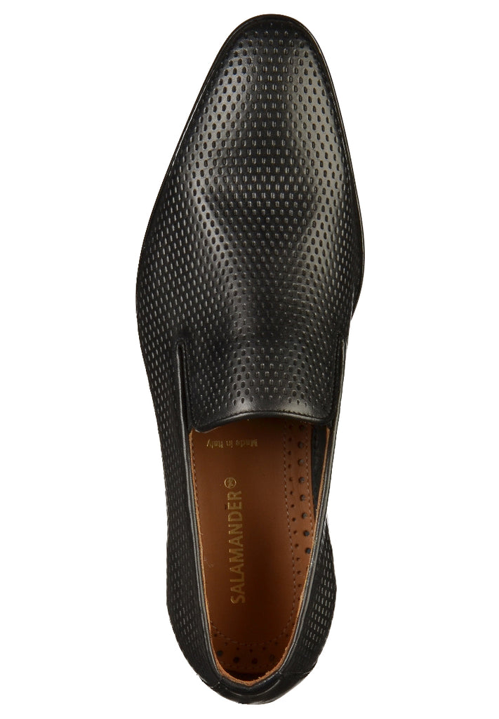 Salamander Slipper Leder Schwarz - surf4shoes