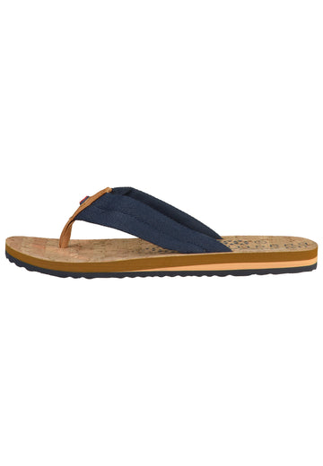 Bugatti Pantoletten Lederimitat Dunkelblau - surf4shoes