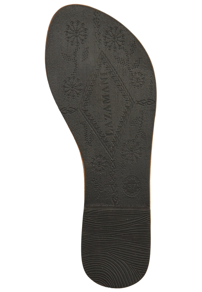 Lazamani Zehensteg Leder Pewter - surf4shoes
