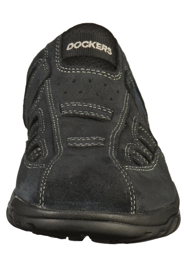 Dockers Pantoletten Veloursleder Schwarz - surf4shoes