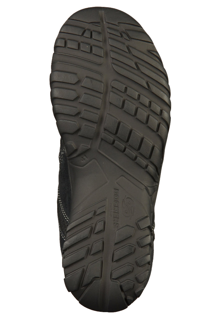 Dockers Pantoletten Veloursleder Schwarz - surf4shoes