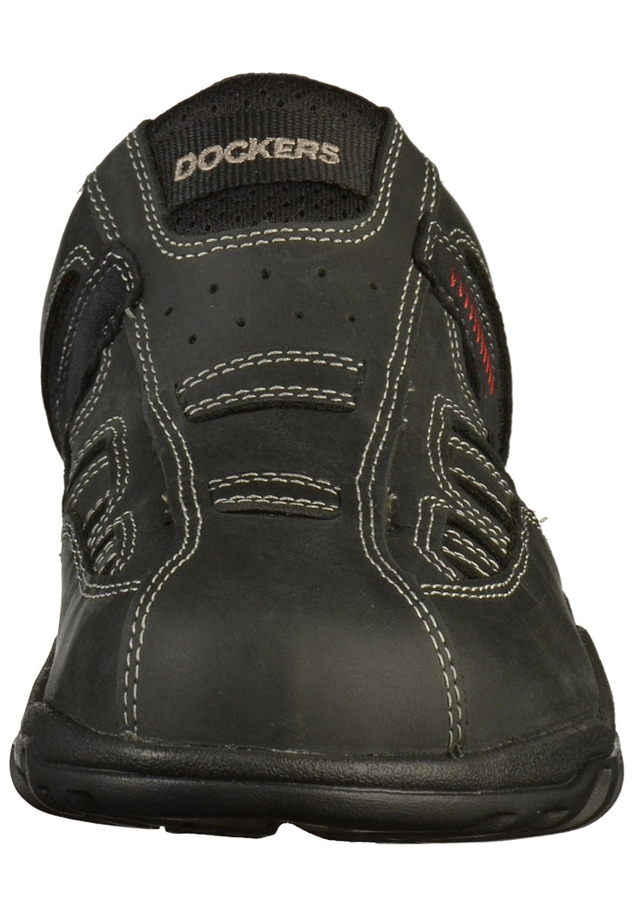Dockers Clogs Leder/Mesh Schwarz - surf4shoes
