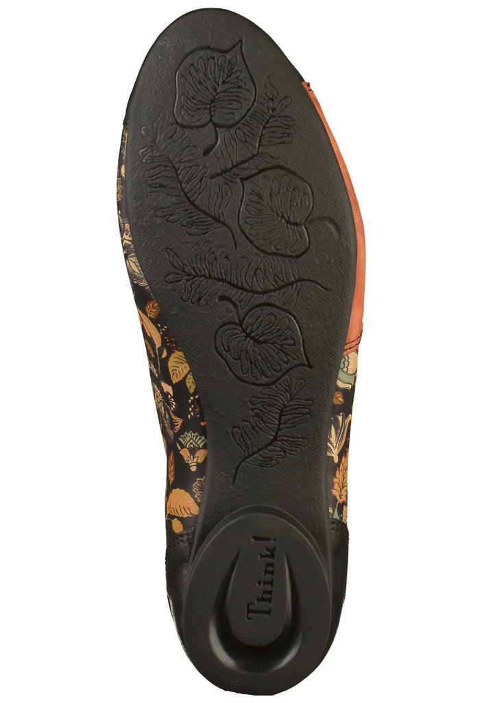 Think! Halbschuhe Leder Schwarz/Gelb - surf4shoes