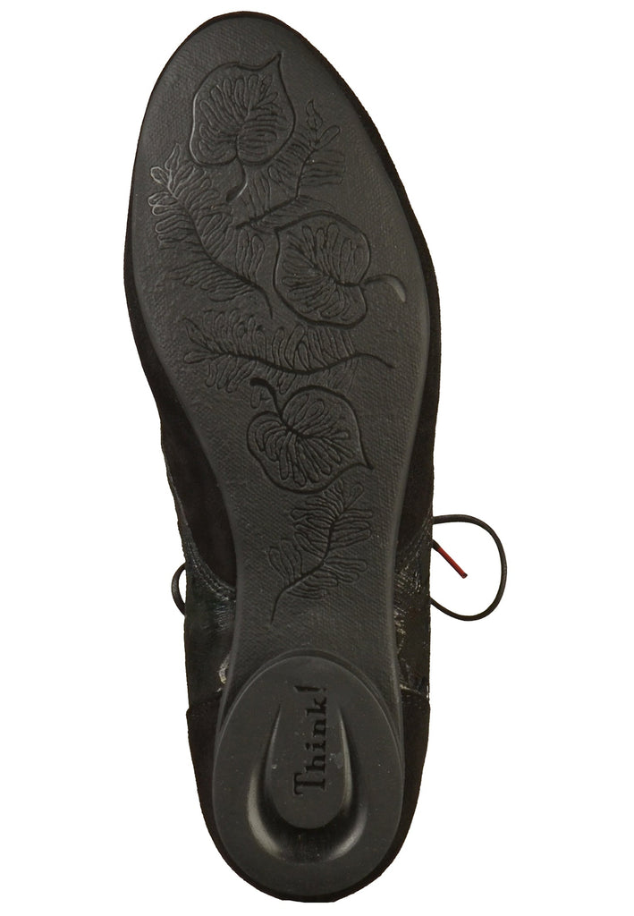 Think! Stiefelette Veloursleder Schwarz - surf4shoes