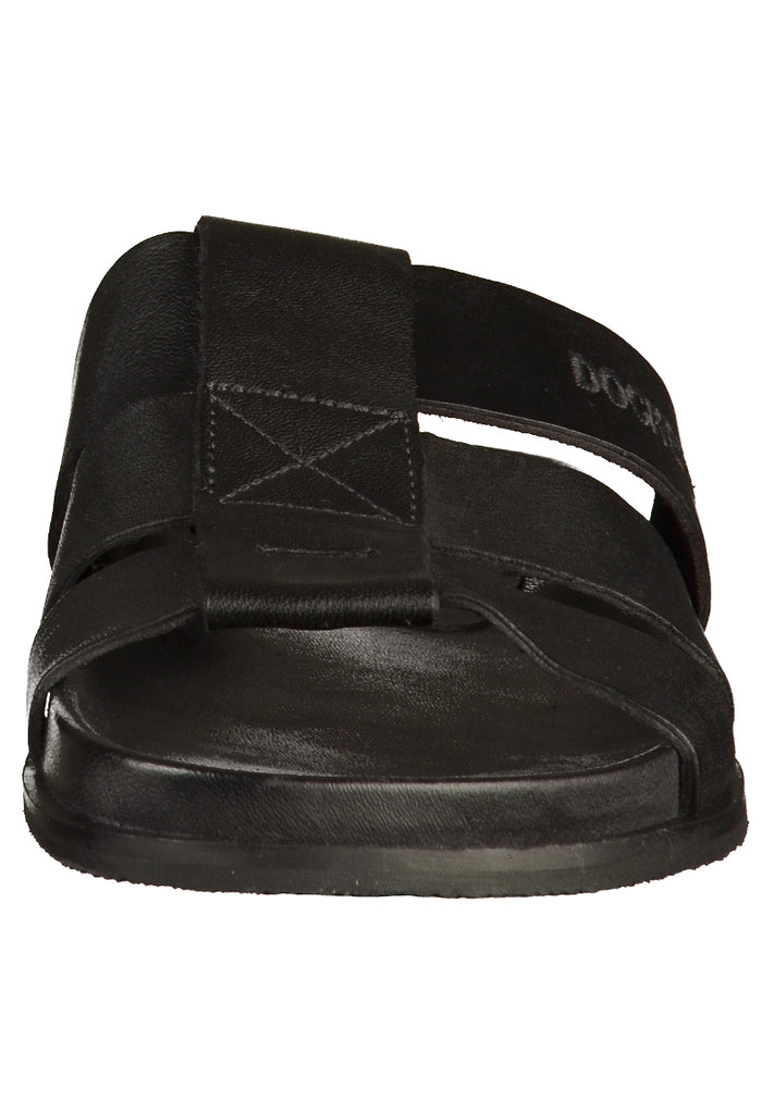 Dockers Pantoletten Leder Schwarz - surf4shoes