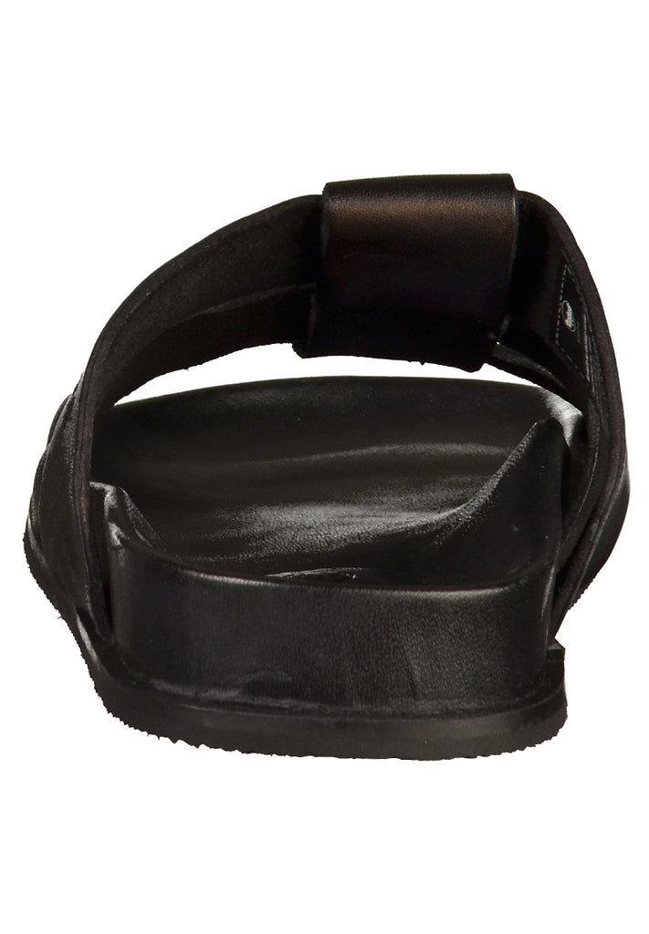 Dockers Pantoletten Leder Schwarz - surf4shoes