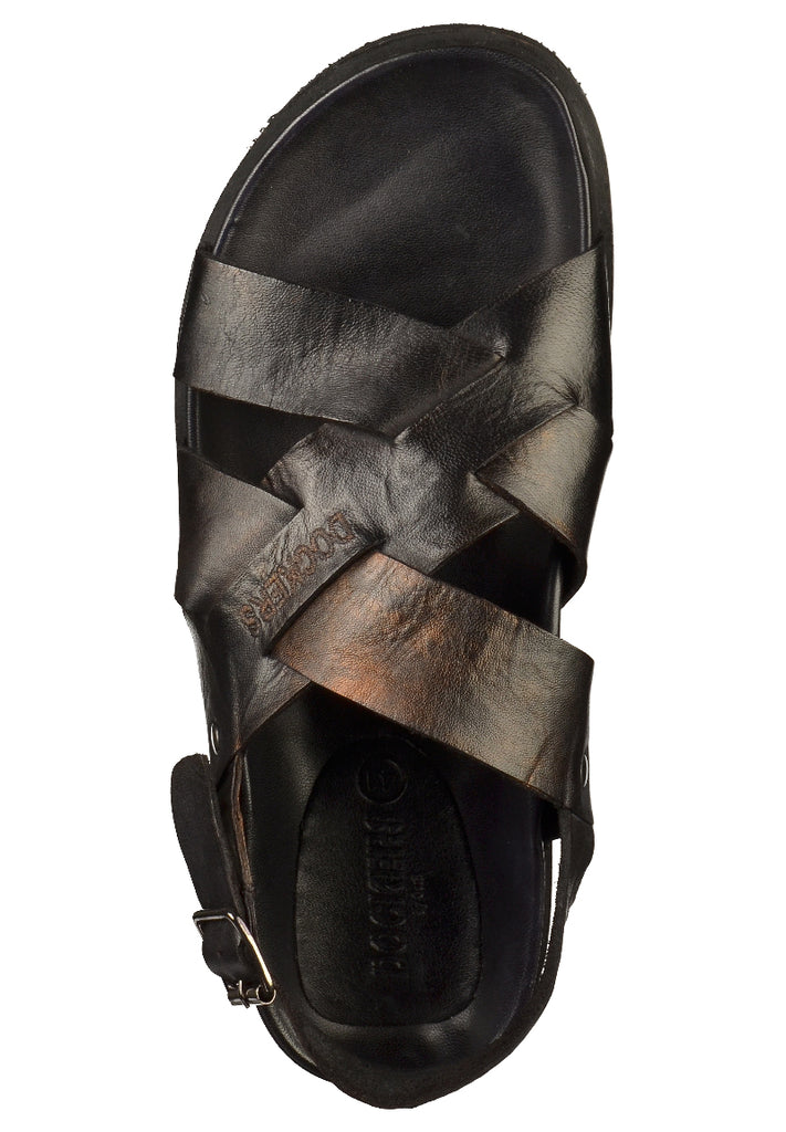 Dockers Sandalen Leder Schwarz - surf4shoes