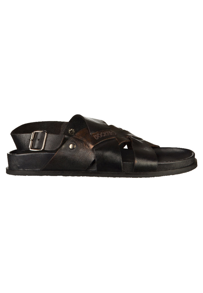 Dockers Sandalen Leder Schwarz - surf4shoes