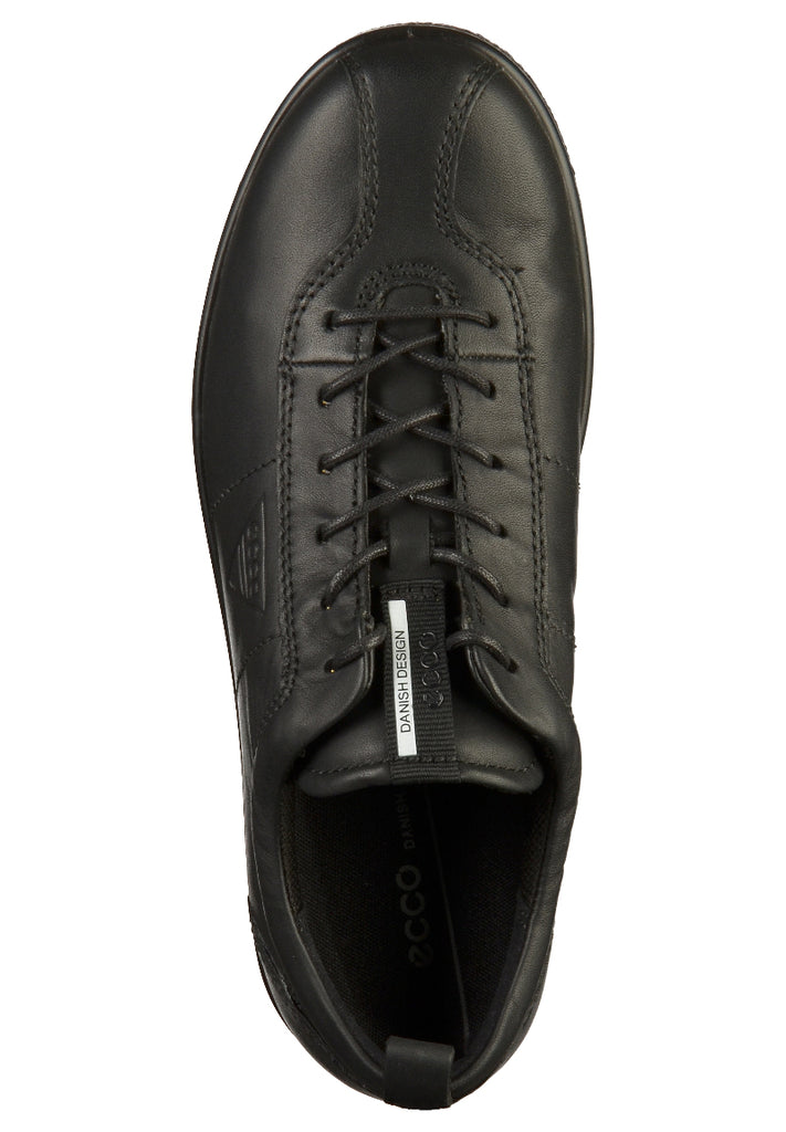 ecco Sneaker Leder Schwarz - surf4shoes