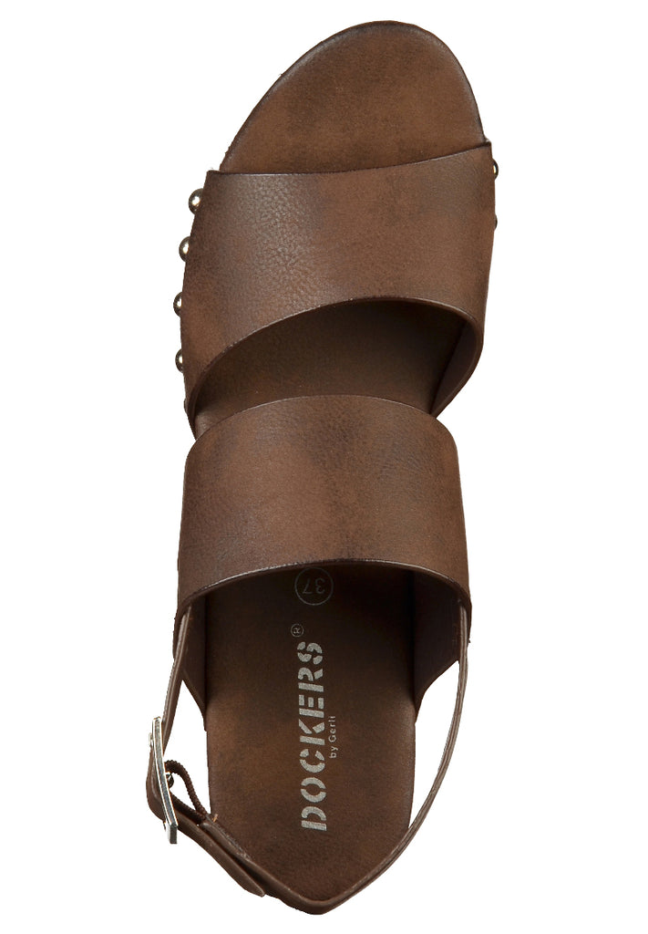 Dockers Sandalen Lederimitat Cafe - surf4shoes