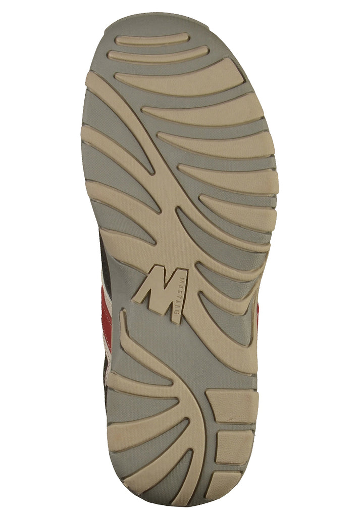 Mustang Sneaker Lederimitat Schwarz/Rot - surf4shoes