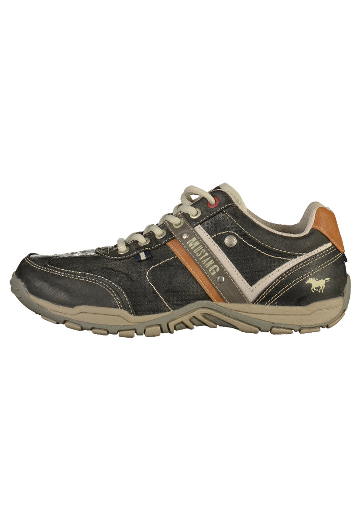 Mustang Sneaker Lederimitat Grau - surf4shoes