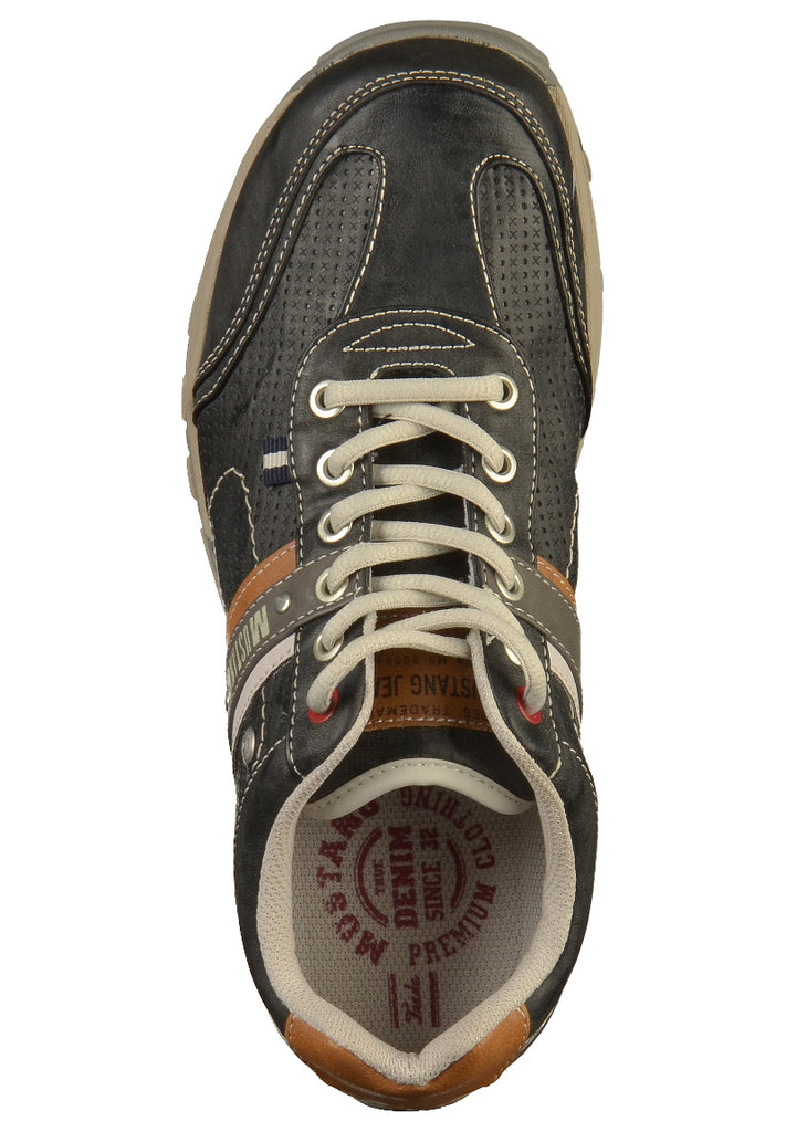 Mustang Sneaker Lederimitat Grau - surf4shoes