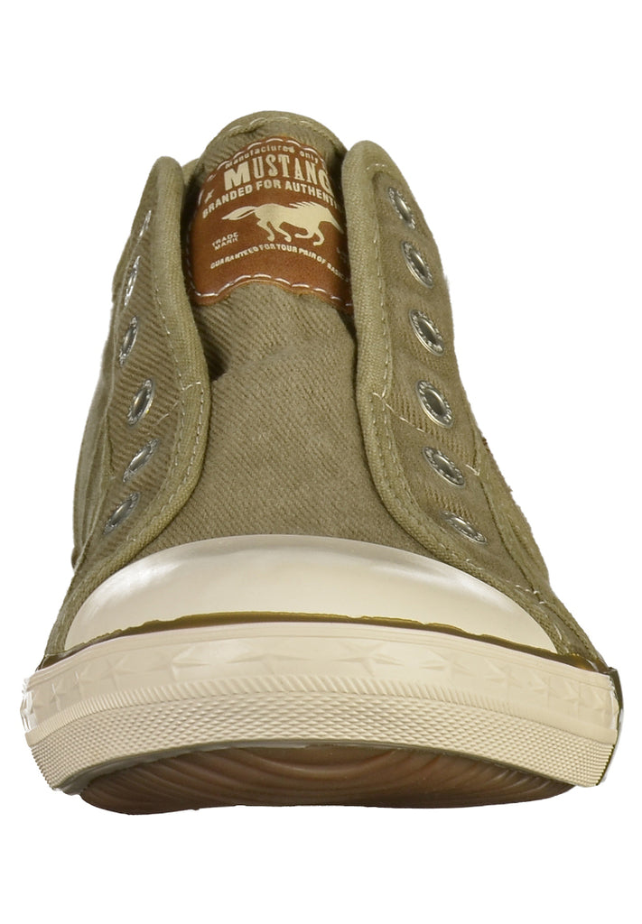 Mustang Sneaker Canvas Khaki - surf4shoes