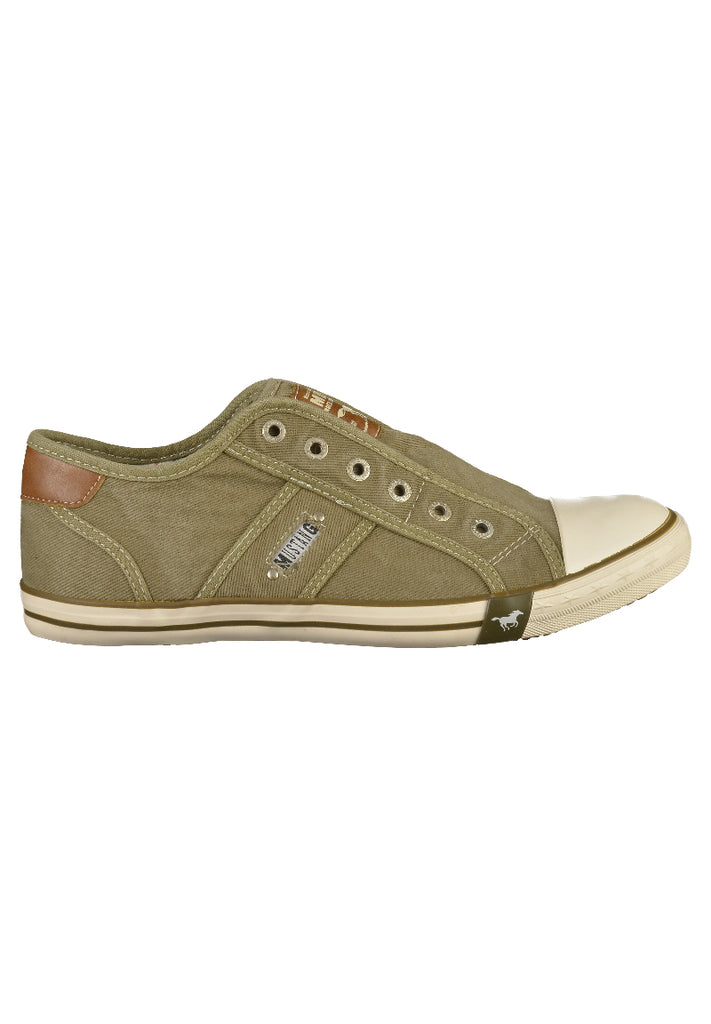 Mustang Sneaker Canvas Khaki - surf4shoes