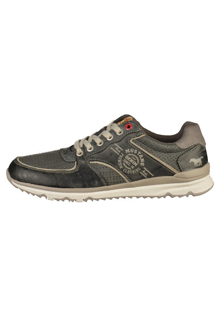 Mustang Sneaker Lederimitat Dunkelgrau - surf4shoes