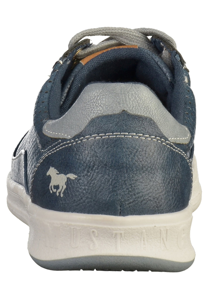 Mustang Sneaker Lederimitat Dunkelblau - surf4shoes