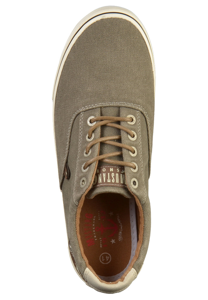 Mustang Sneaker Textil Khaki - surf4shoes