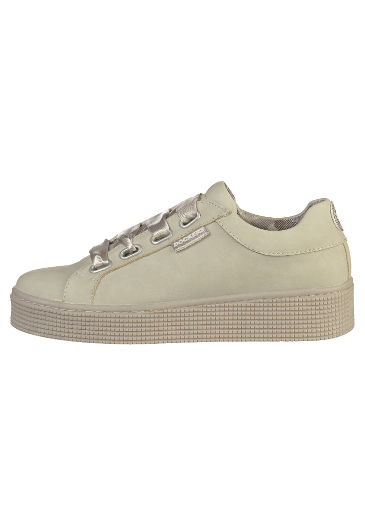 Dockers Sneaker Lederimitat Hellgrau - surf4shoes