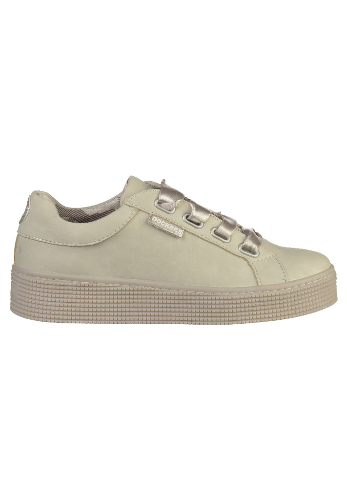 Dockers Sneaker Lederimitat Hellgrau - surf4shoes