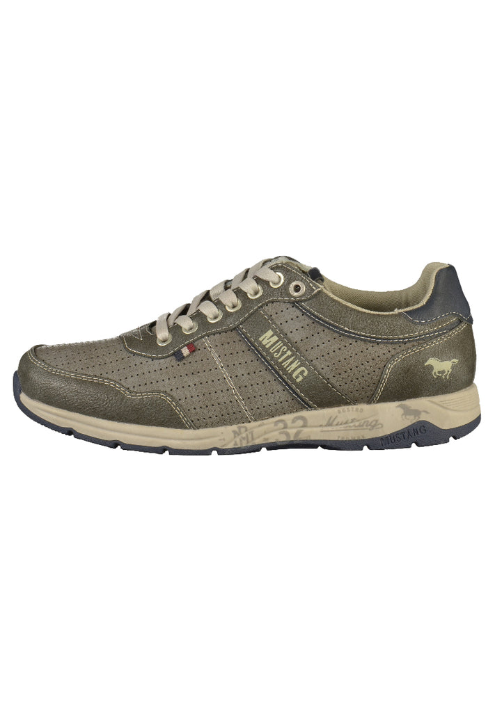 Mustang Sneaker Lederimitat Grau - surf4shoes