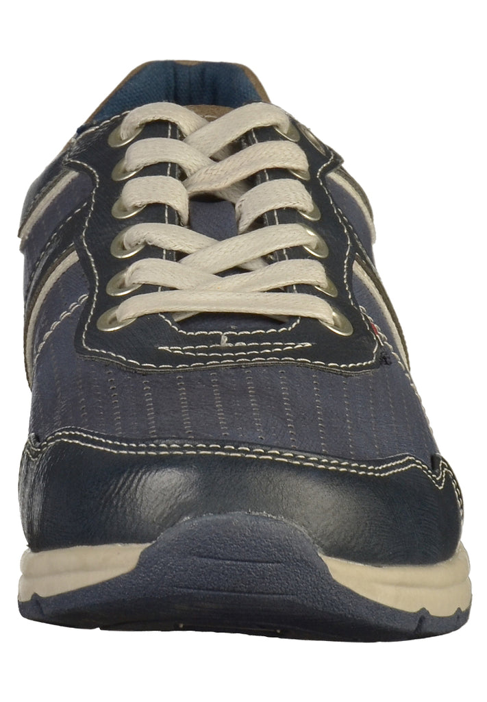 Mustang Sneaker Lederimitat Dunkelblau - surf4shoes