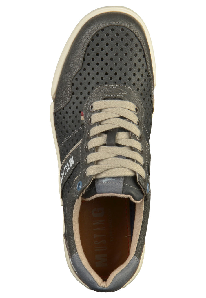 Mustang Sneaker Lederimitat Grau - surf4shoes