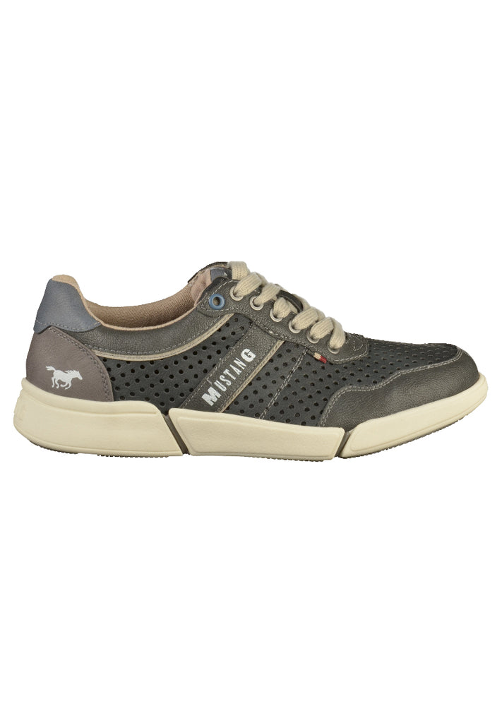 Mustang Sneaker Lederimitat Grau - surf4shoes