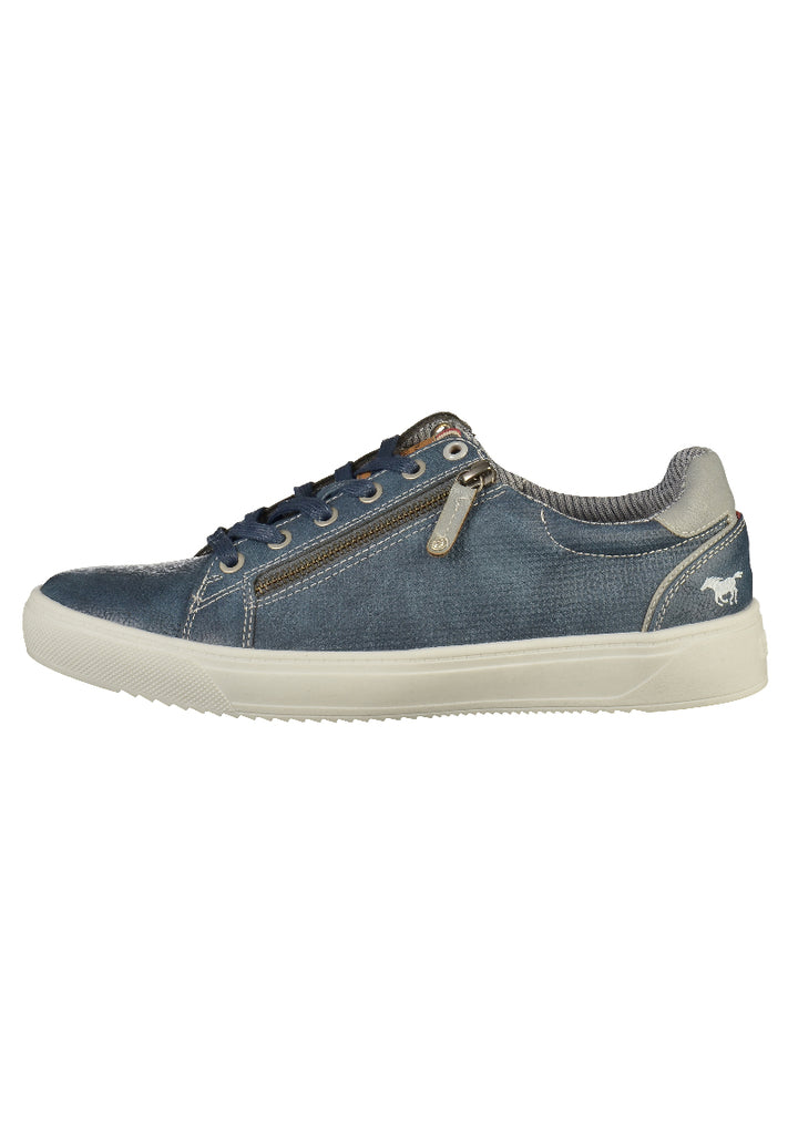 Mustang Sneaker Lederimitat Dunkelblau - surf4shoes
