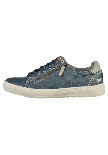 Mustang Sneaker Lederimitat Dunkelblau - surf4shoes
