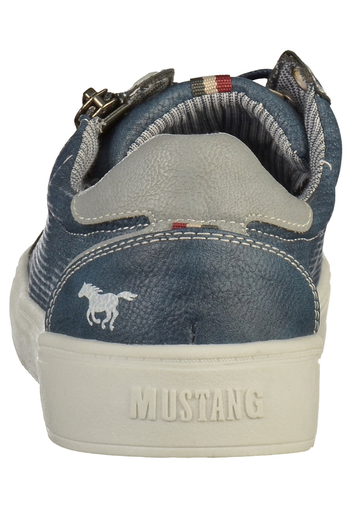 Mustang Sneaker Lederimitat Dunkelblau - surf4shoes