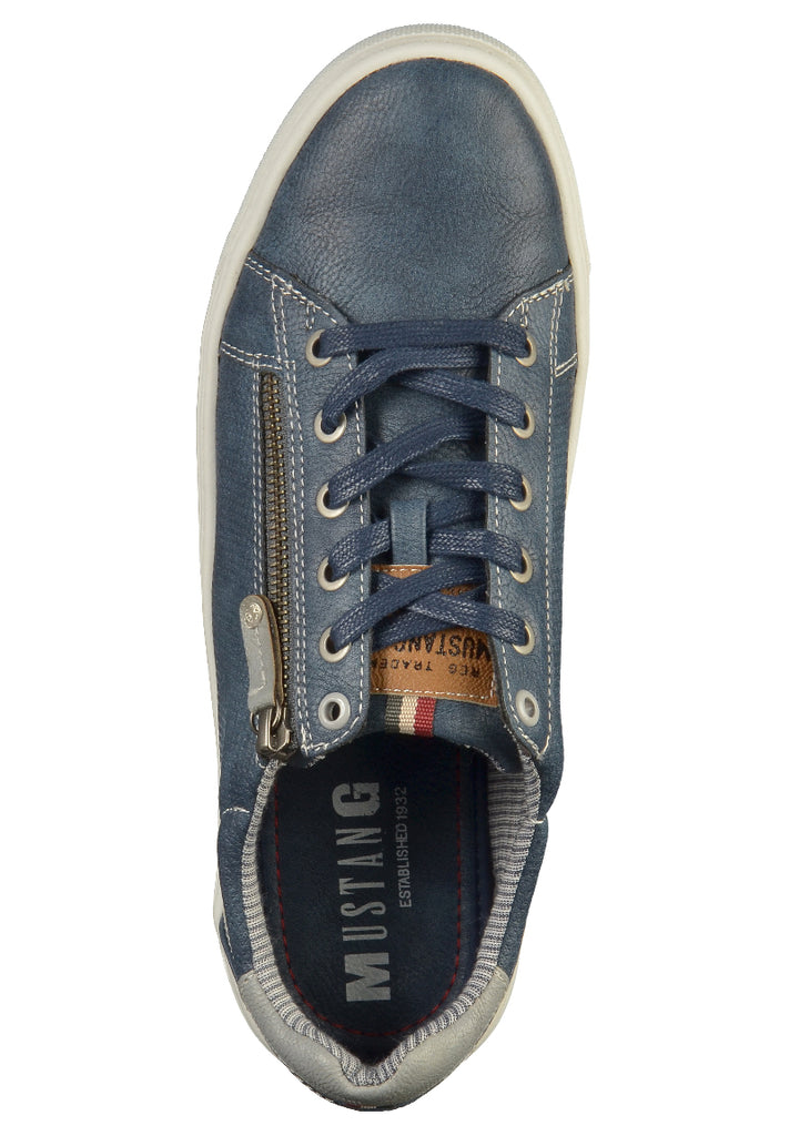 Mustang Sneaker Lederimitat Dunkelblau - surf4shoes