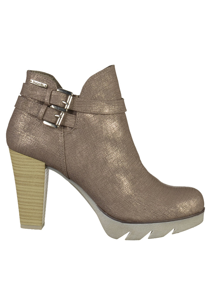 Bugatti Stiefelette Lederimitat Taupe - surf4shoes