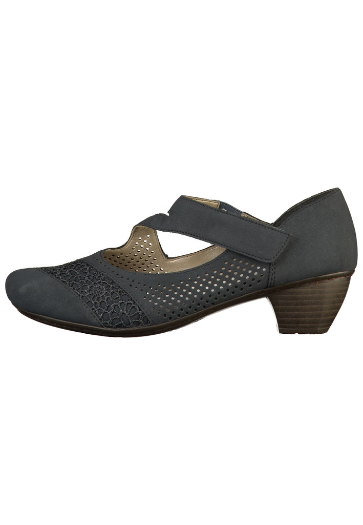 Rieker Pumps Lederimitat Dunkelblau - surf4shoes