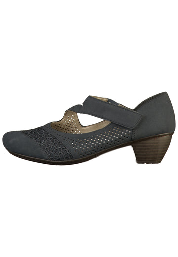 Rieker Pumps Lederimitat Dunkelblau - surf4shoes
