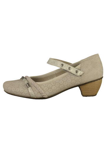 Rieker Pumps Textil Grau - surf4shoes