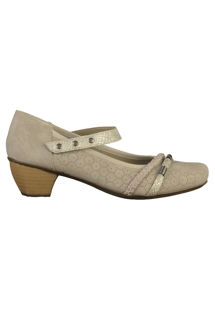 Rieker Pumps Textil Grau - surf4shoes