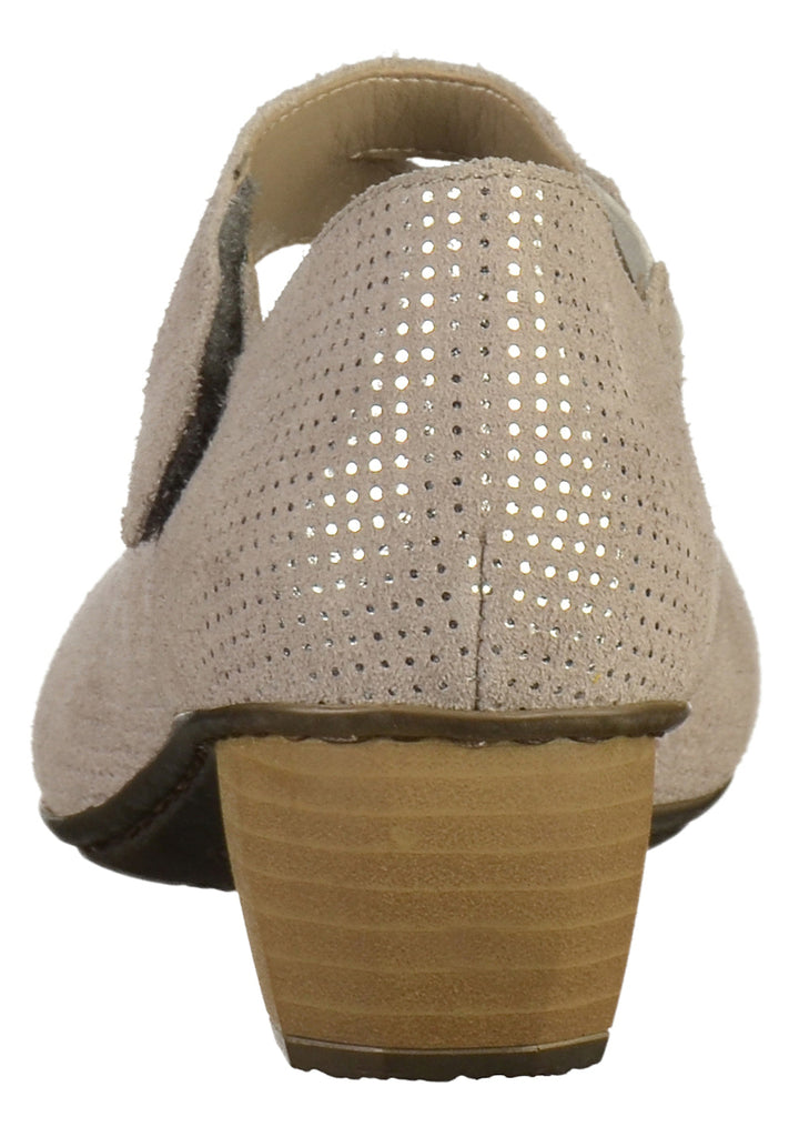 Rieker Pumps Leder Grau - surf4shoes
