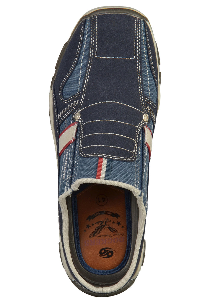 Dockers Clogs Lederimitat Navy - surf4shoes