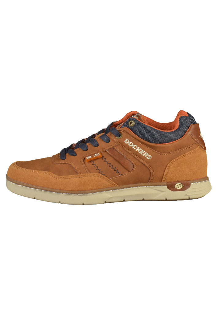 Dockers Sneaker Lederimitat Cognac - surf4shoes
