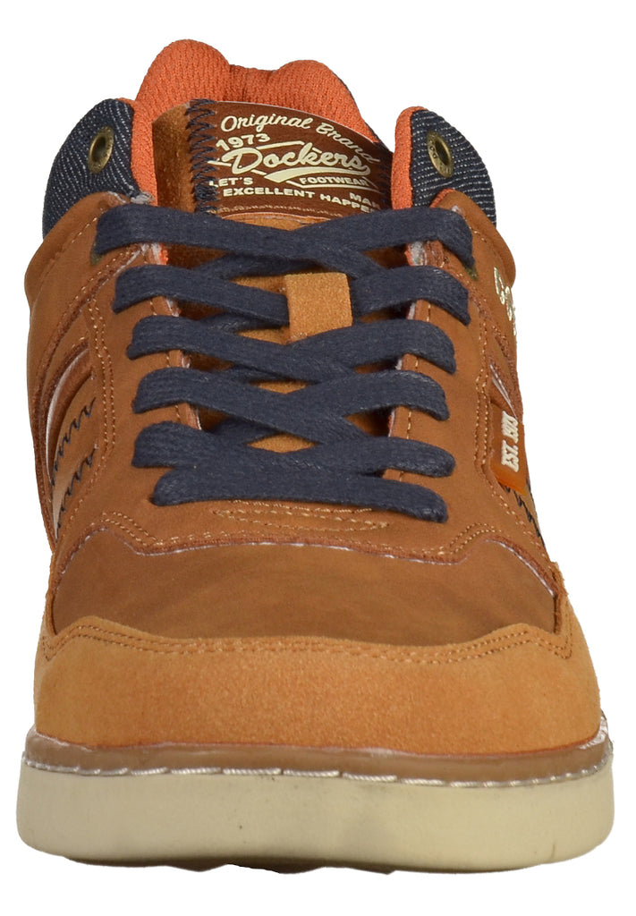 Dockers Sneaker Lederimitat Cognac - surf4shoes