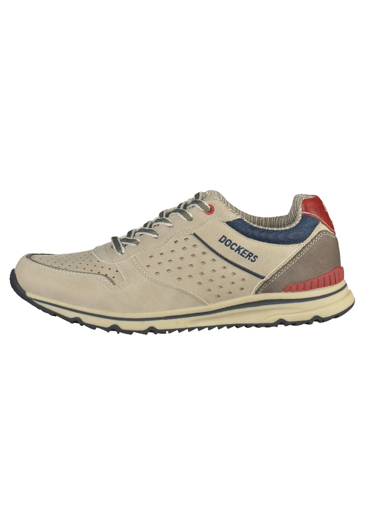 Dockers Sneaker Lederimitat Hellgrau - surf4shoes