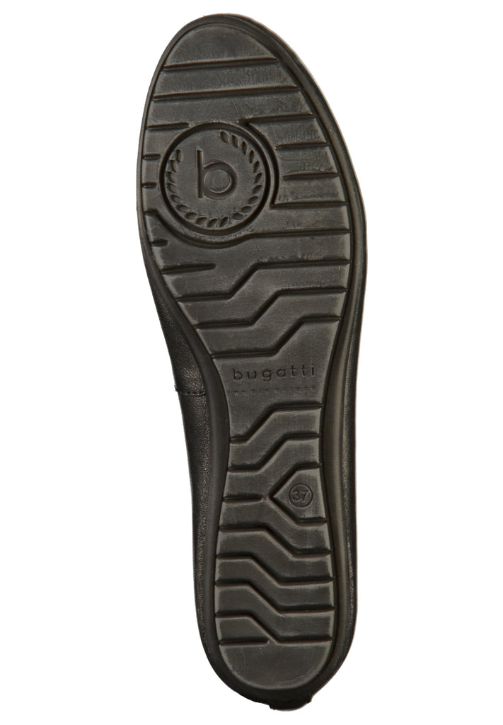 Bugatti Ballerinas Glattleder Schwarz - surf4shoes