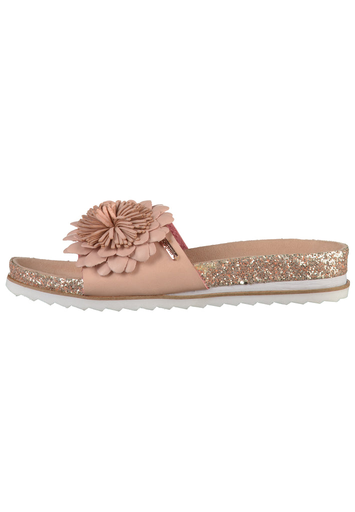 Bugatti Pantoletten Lederimitat Rose - surf4shoes