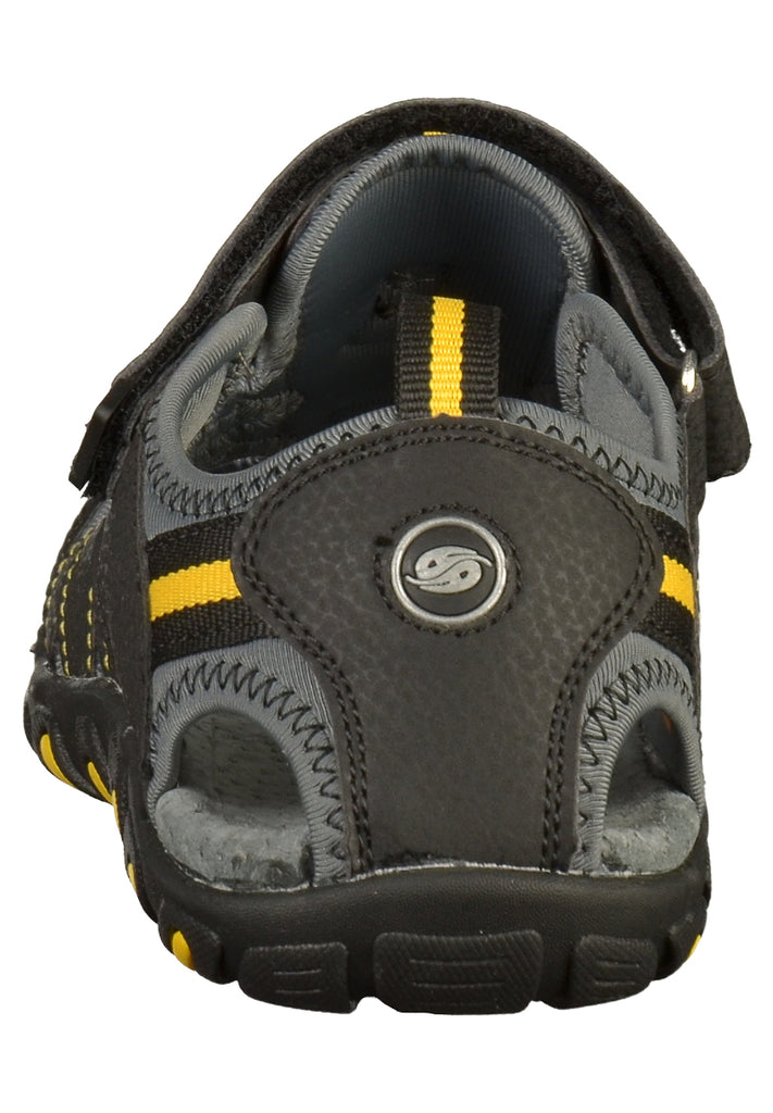 Dockers Sandalen Lederimitat/Textil Schwarz - surf4shoes